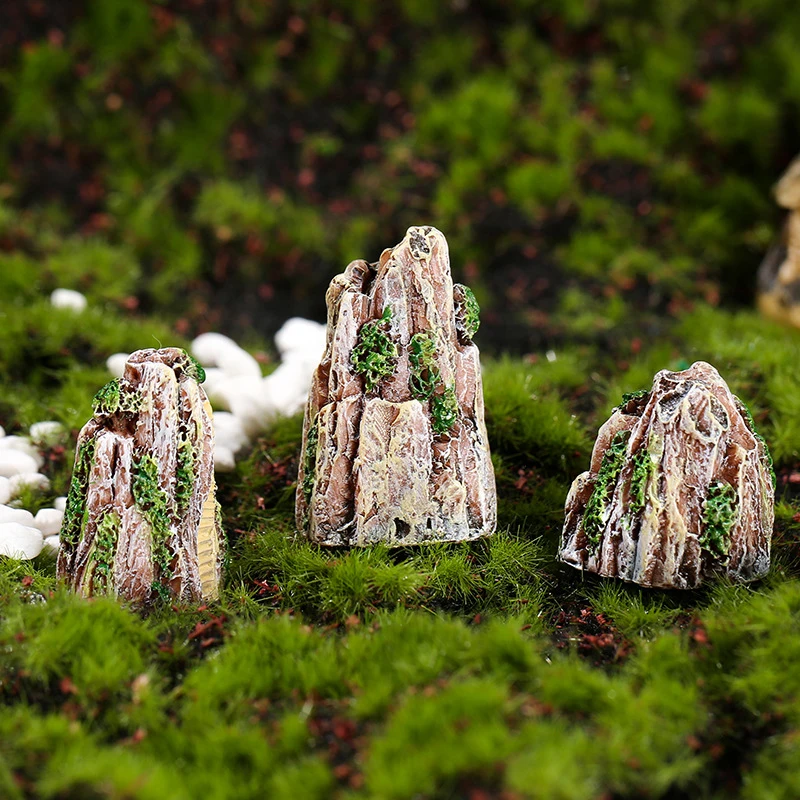 

1Pcs Mini Mountain Miniature Bonsai Ornaments Plant Gardening Garden Decoration Craft Micro Landscaping DIY Accessories