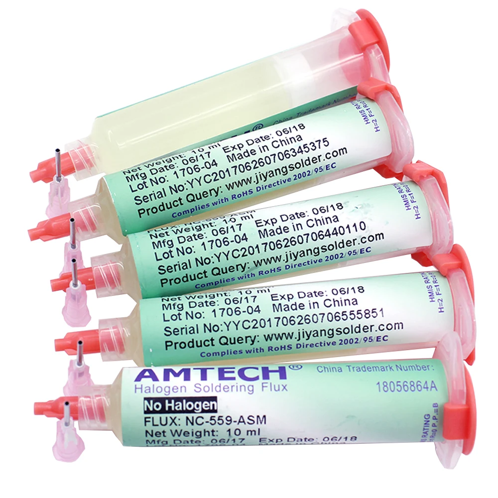 100% оригинальная паяльная паста AMTECH NC-559-ASM BGA PCB No-Clean для сварки