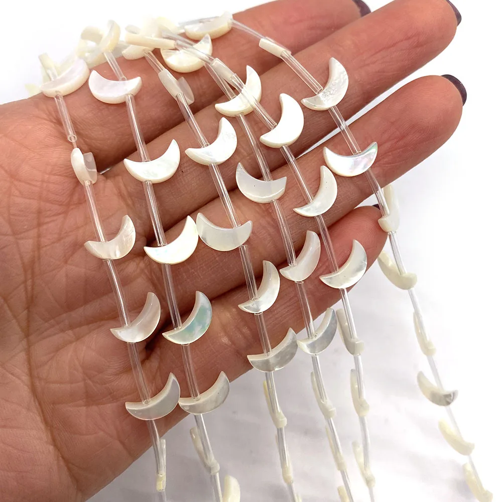 

Натуральная Лунная ракушка, нежный браслет с перламутром, незаметно разделенные бусины для ювелирных изделий, «сделай сам», ремесло, ожерелье, серьги, аксессуары