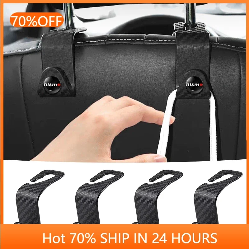 2025 Горячий для Nissan 1/2/4 шт. крючок на заднее сиденье автомобиля из углеродного