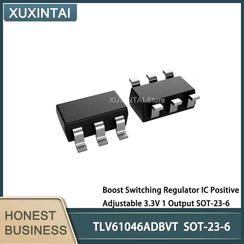 

20Pcs/Lot TLV61046ADBVT TLV61046 Boost Switching Regulator IC Positive Adjustable 3.3V 1 Output SOT-23-6