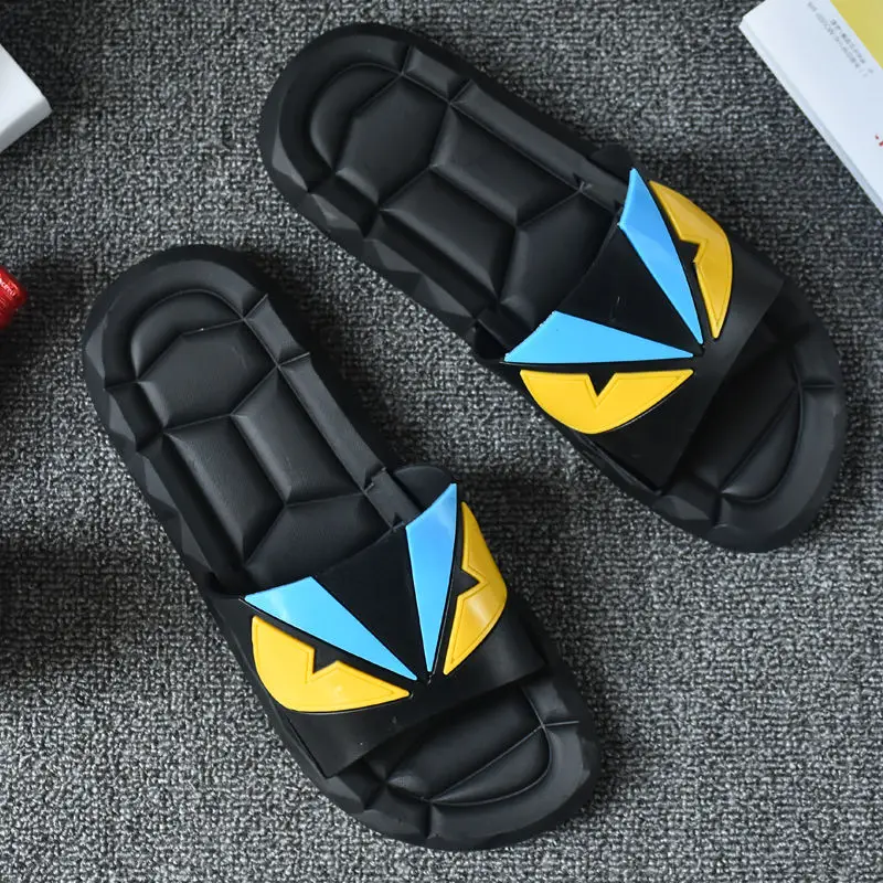 

With Free Shipping Home Slippers for Women Flip Flop Slipper Flat Cute Summer New 2023 Smiley Face Indoor House Sandals Ladies