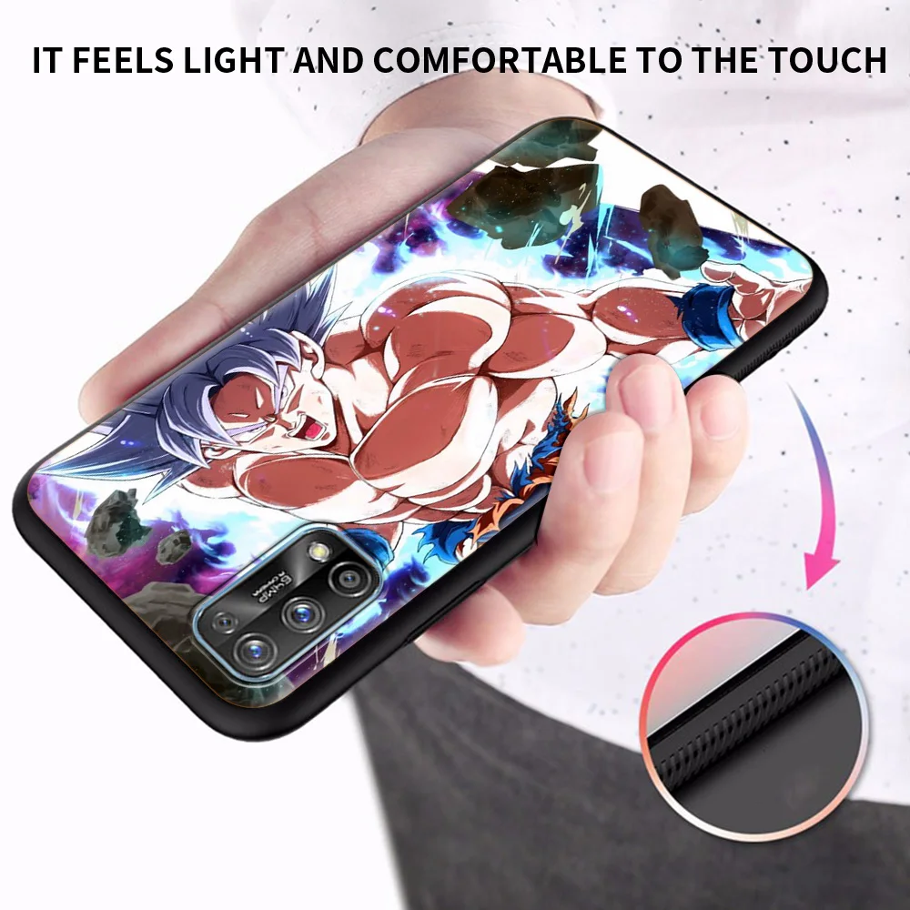 Черный чехол GOKU Dragon Ball для Realme C21 C15 8 7 6 Pro XT GT C3 C11 C12 C21Y мягкий телефона Oppo A53 A93 5G F19