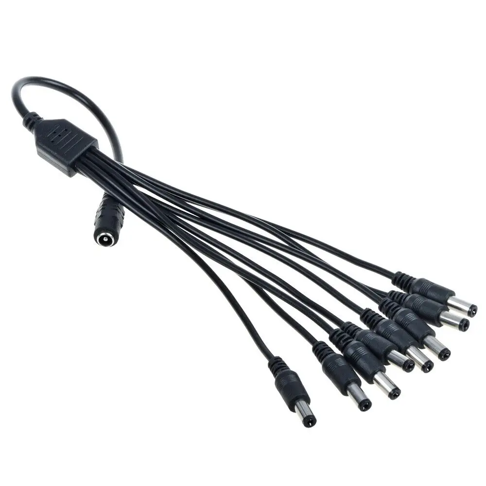 20AWG 1 to 8 Port Power Split Cable For CCTV Security Camera