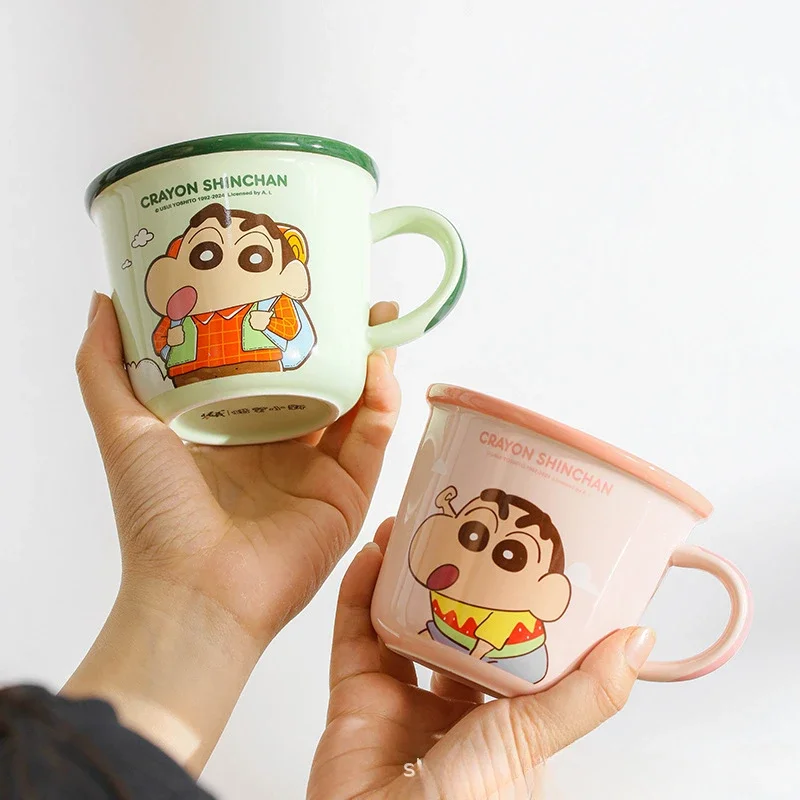 Аниме Crayon Shin chan кружка мультяшная детская чашка для завтрака с весами кавайная