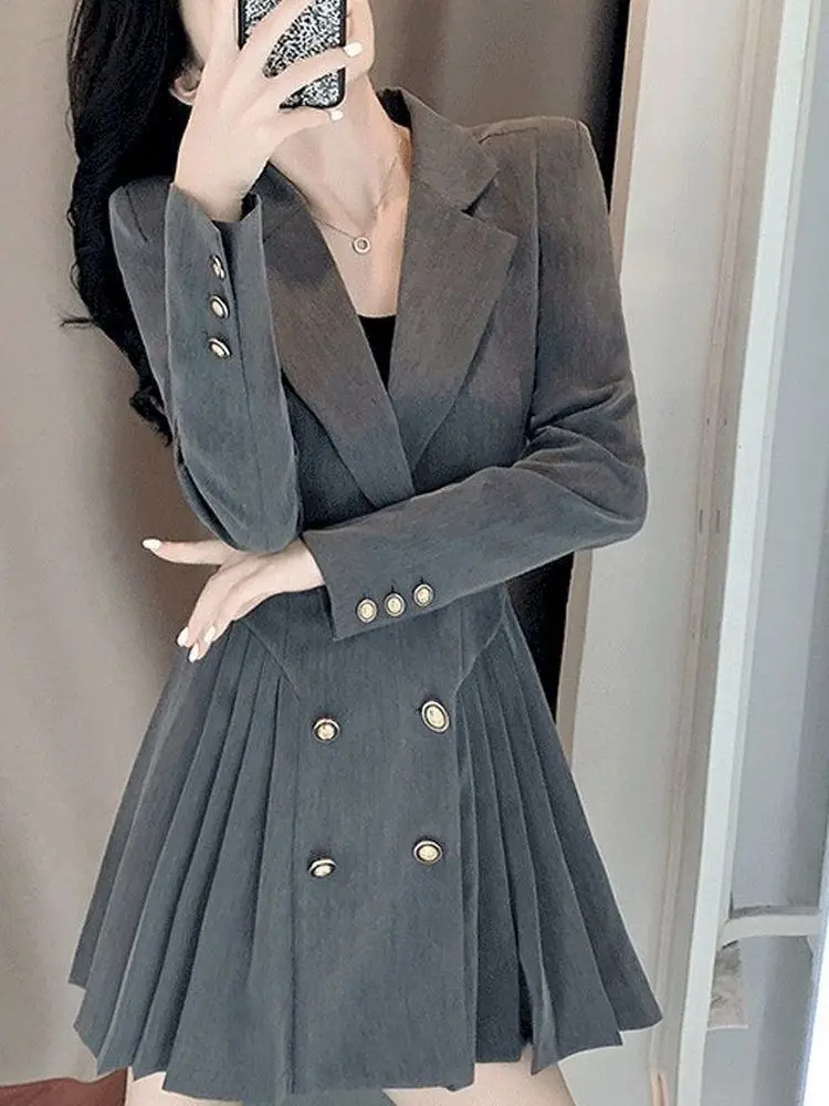 

Blazer Dress Female Long-sleeved Suit Dress Spring and Autumn Dress Women Casual Office Clothes 2022 Fashion Designer Sexy Dress