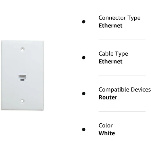 Настенная панель Ethernet ZoeRax Cat 6, съемная настенная панель Ethernet «мама-мама», совместимая с устройством Ethernet Cat6/5/5e — синяя