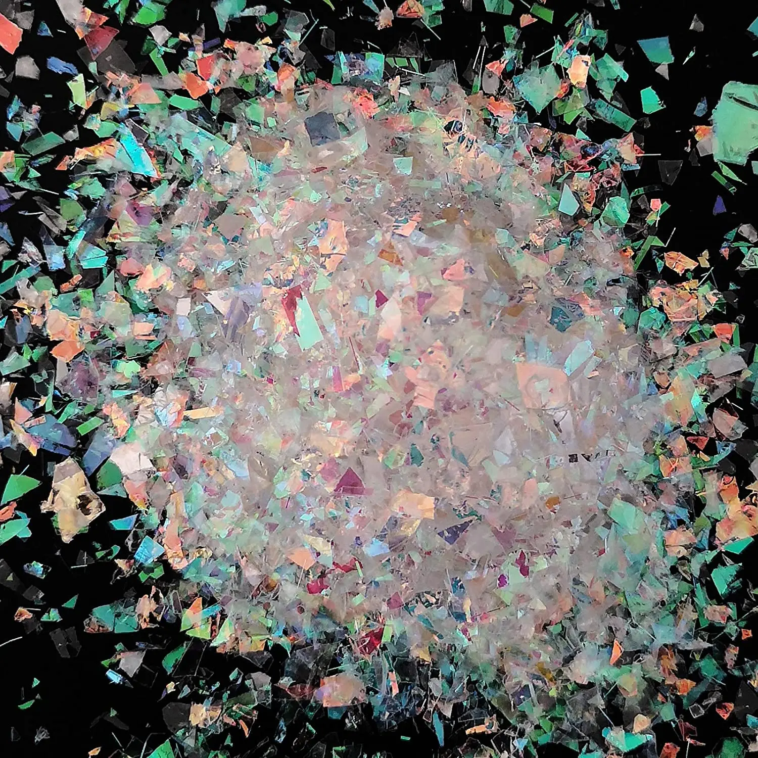 

50g Chunky Nail Glitter Set 7 Colors Iridescent Sequin ,Mylar Rainbow Glitter Flakes Nail Stickers，Confetti Foil Nail Art Decor#