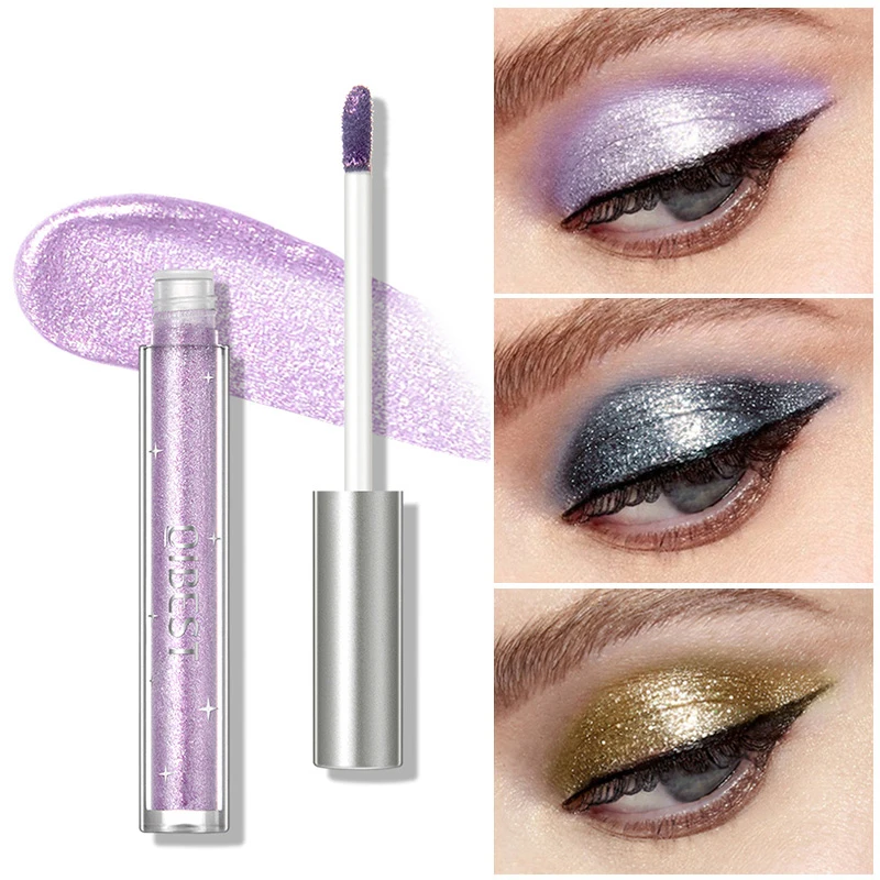 

Новинка 1 шт. жидкие тени для век металлический Алмазный Блестящий лайнер для век Ручка Палитра теней для век стойкие мерцающие пигментиров...