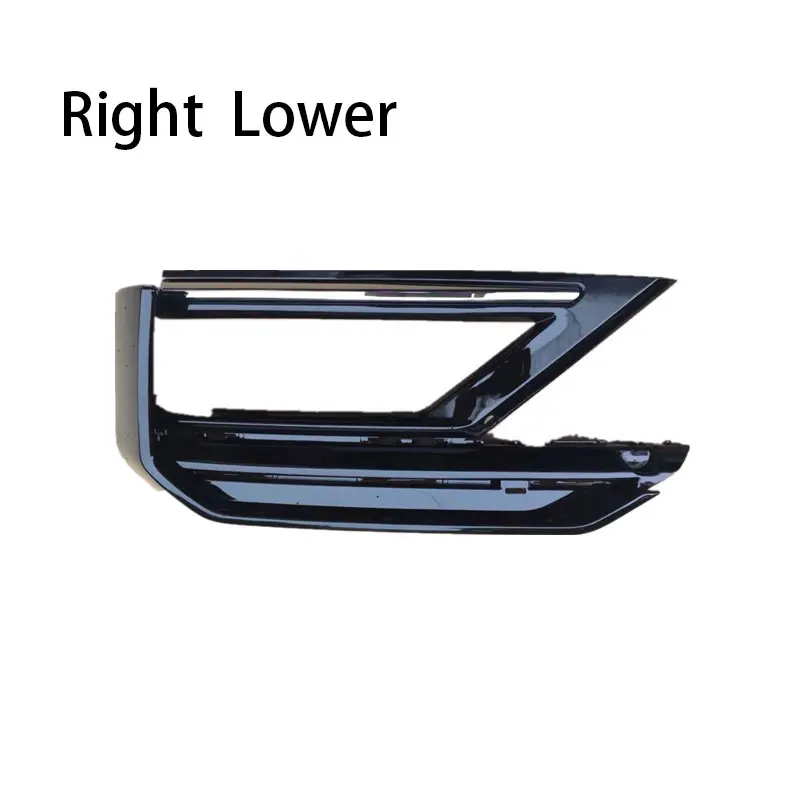 

Передний бампер автомобиля для VW Tiguan R-Line 2017 2018 2019, молдинг противотуманной фары, верхняя нижняя рамка противотуманной фары 5NA 853666 D 5NA 853665 Д