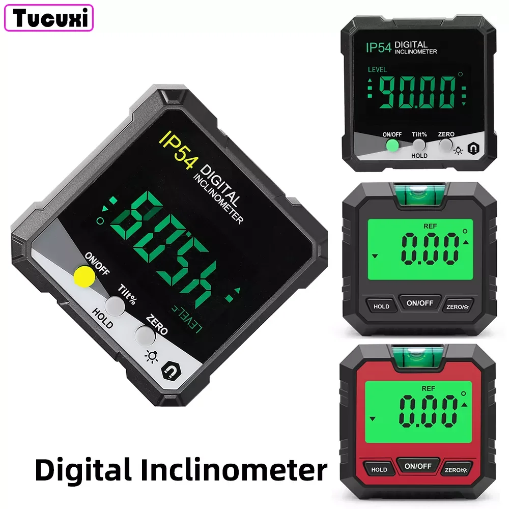 

Digital Level Angle Gauge 360° Mini Measuring Digital Inclinometer With Magnetic Base Electronic Universal Bevel Protractor