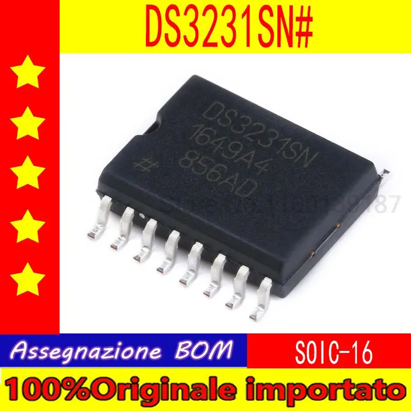 

10 шт./партия, патч DS3231SN TCXO I2C серийный тип 2 # часы в режиме реального времени SOP - 16