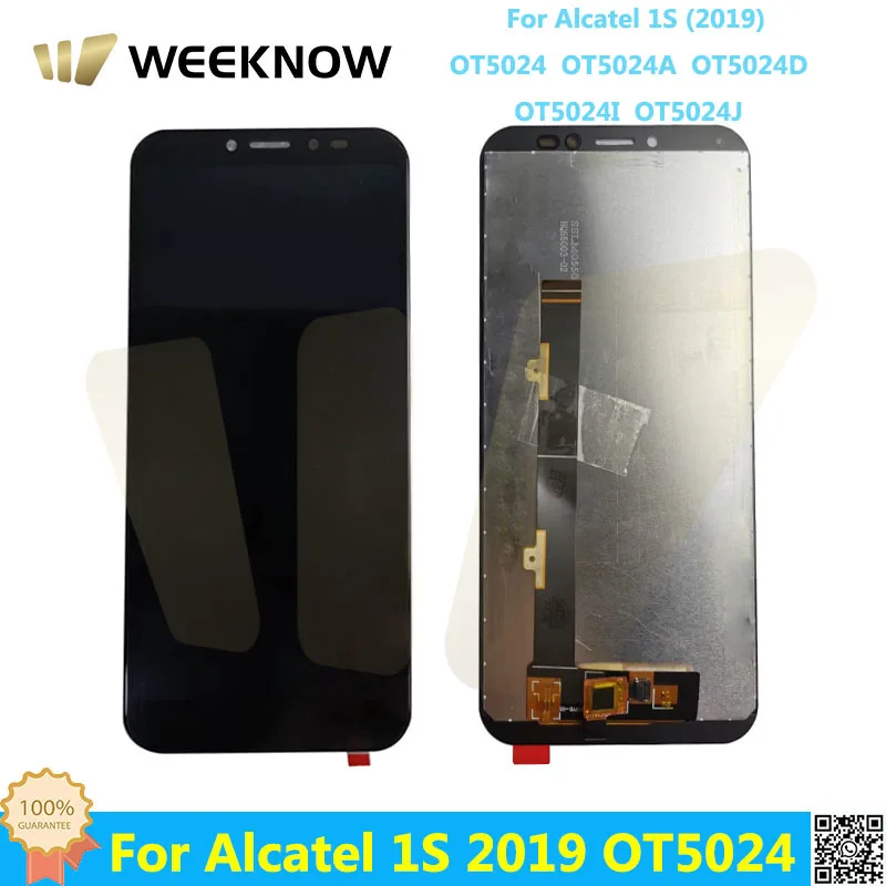 

5.5''AAA+++ Smartphone LCD For Alcatel 1S 2019 OT5024 Display Systerm + Touch Screen Replacement For 5024 5024A 5024D OT 5024