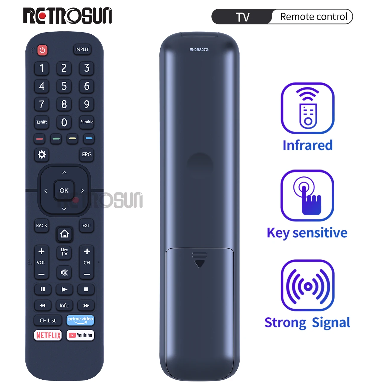 

Новый оригинальный пульт дистанционного управления EN2BS27G 2BB27HB 2BL27H для HISENSE G-GUARD Smart TV