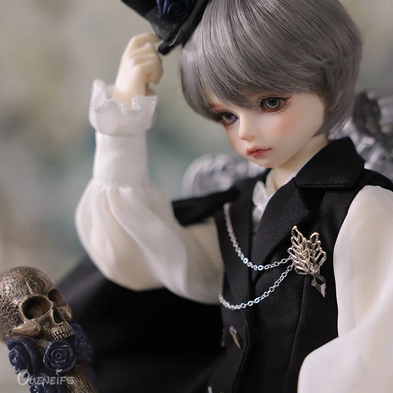 Фото BJD кукла 1/4 Heronk с Minifee новый смокинг для мальчика джентльмен гламурный с формальной шляпой модель смоляные игрушки для ShugaFairy №4
