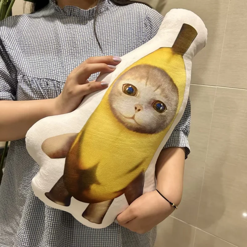 

Игрушка плюшевая в виде бананового кота, 12/45 см