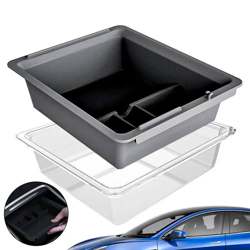 

For Tesla Model 3 Model Y Center Storage Box Center Console Organizer Box Central Armrest Storage Case Interior Accessories
