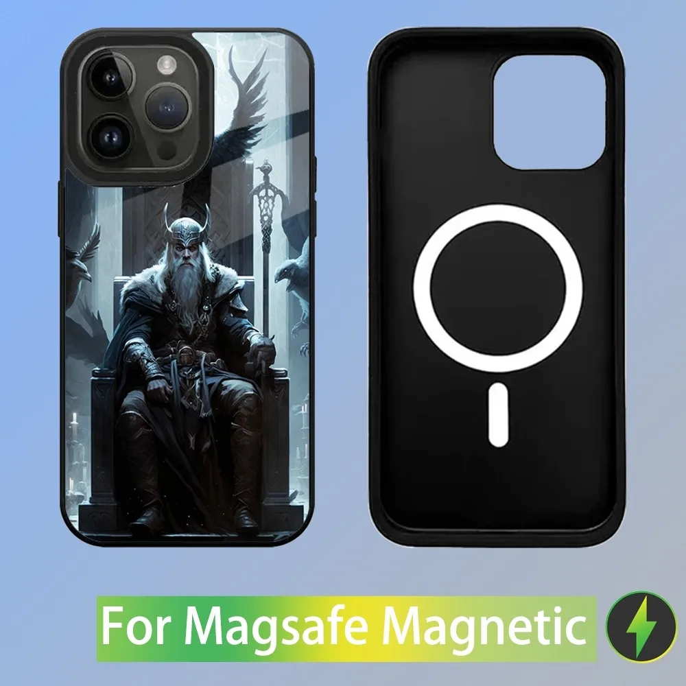 Чехол для телефона Odin Fenrir iPhone 16 15 14 13 12 11 Plus Pro Max Mini Magsafe с магнитной беспроводной