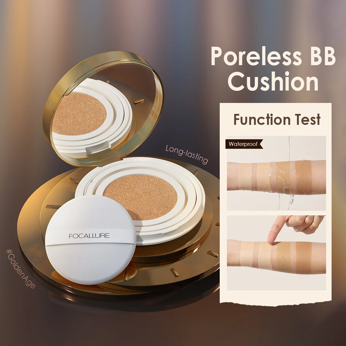 

HEALLOR Poreless BB Air Cushion Foundation CC Cream Matte Concealer Whitening Makeup Cosmetic Waterproof Brighten Face Base