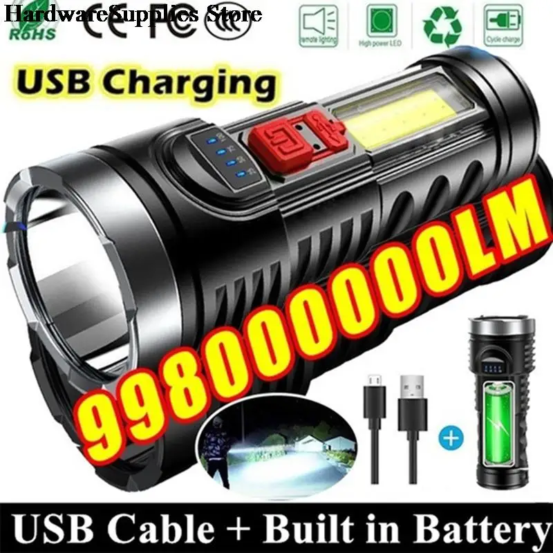 

USB Rechargeable Light Portable Outdoor Flashlight Torch Ultra Bright Hiking LED