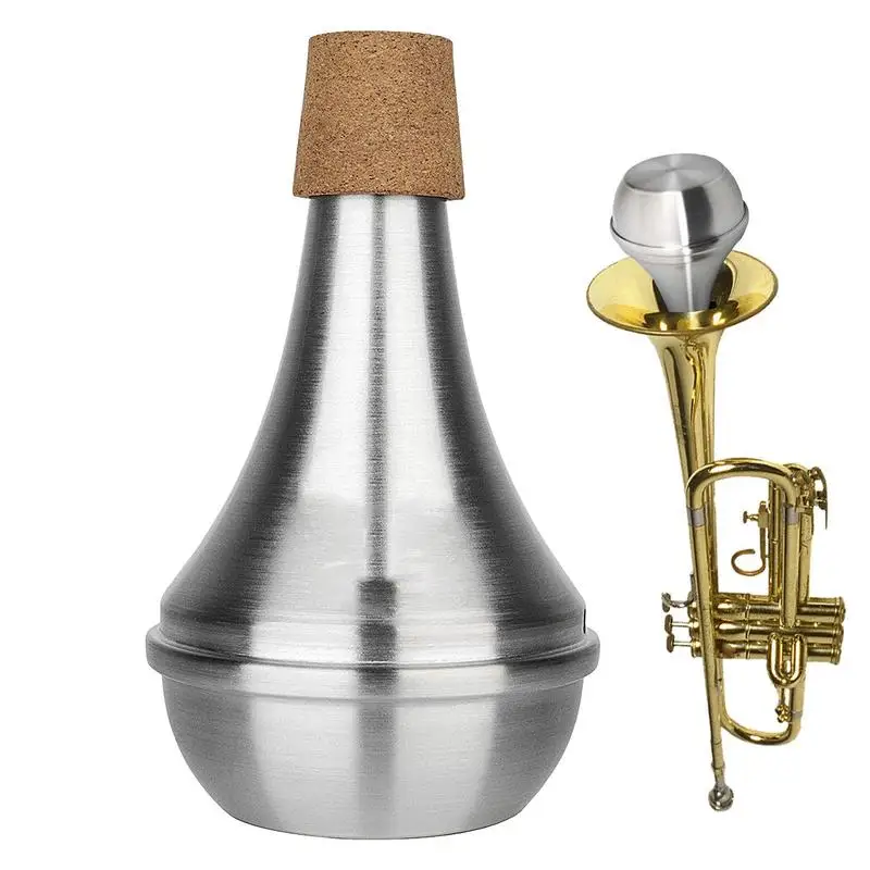 

Trumpet Mute Aluminum Alloy Quiet Practice Mute Silencer For Trumpet Musical Played Accessories For Kids Women Men Beginner