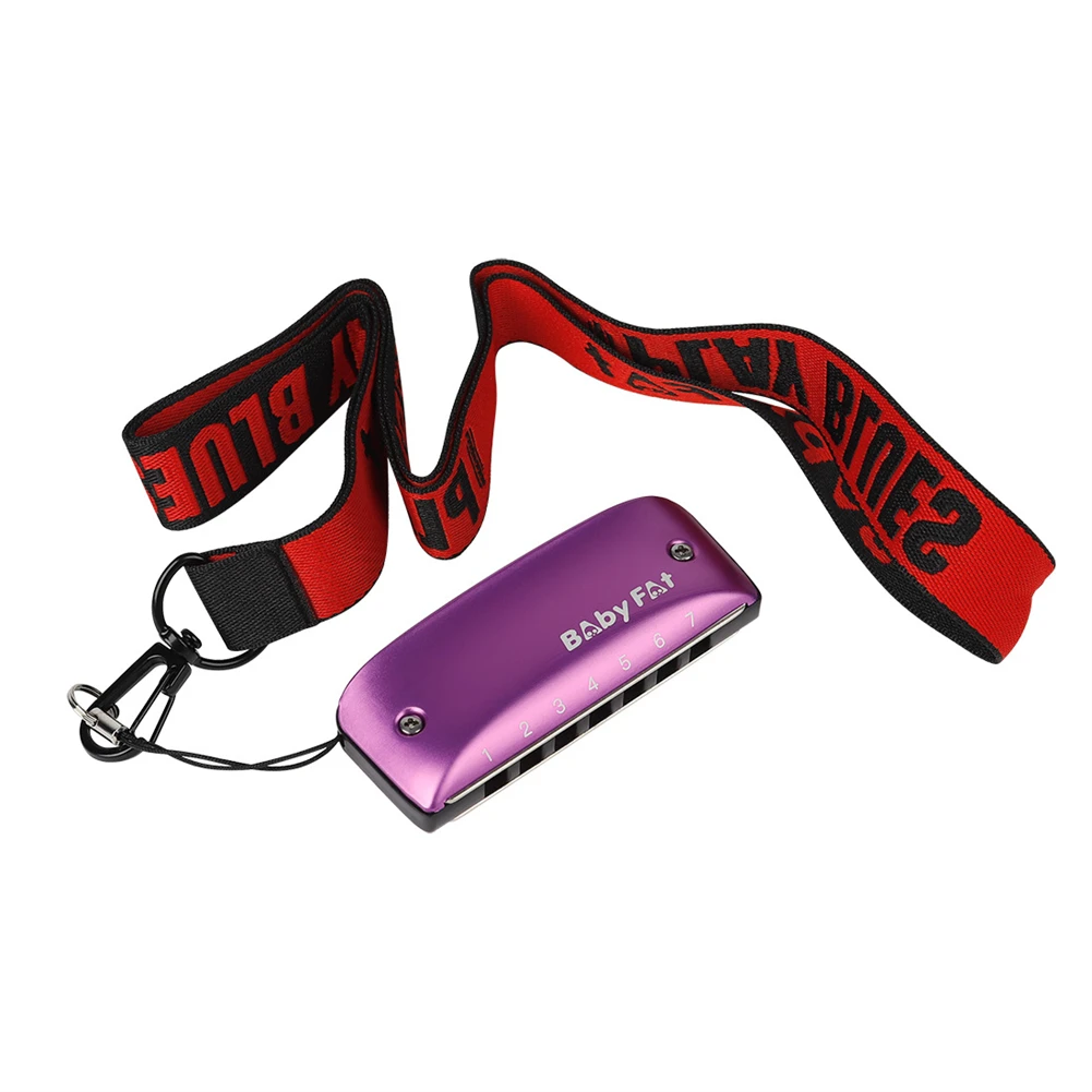 

Brand New Musical Instruments Harmonica Blues Phosphor Bronze With Lanyard 7 Hole Harmonica Diatonic Harmonica