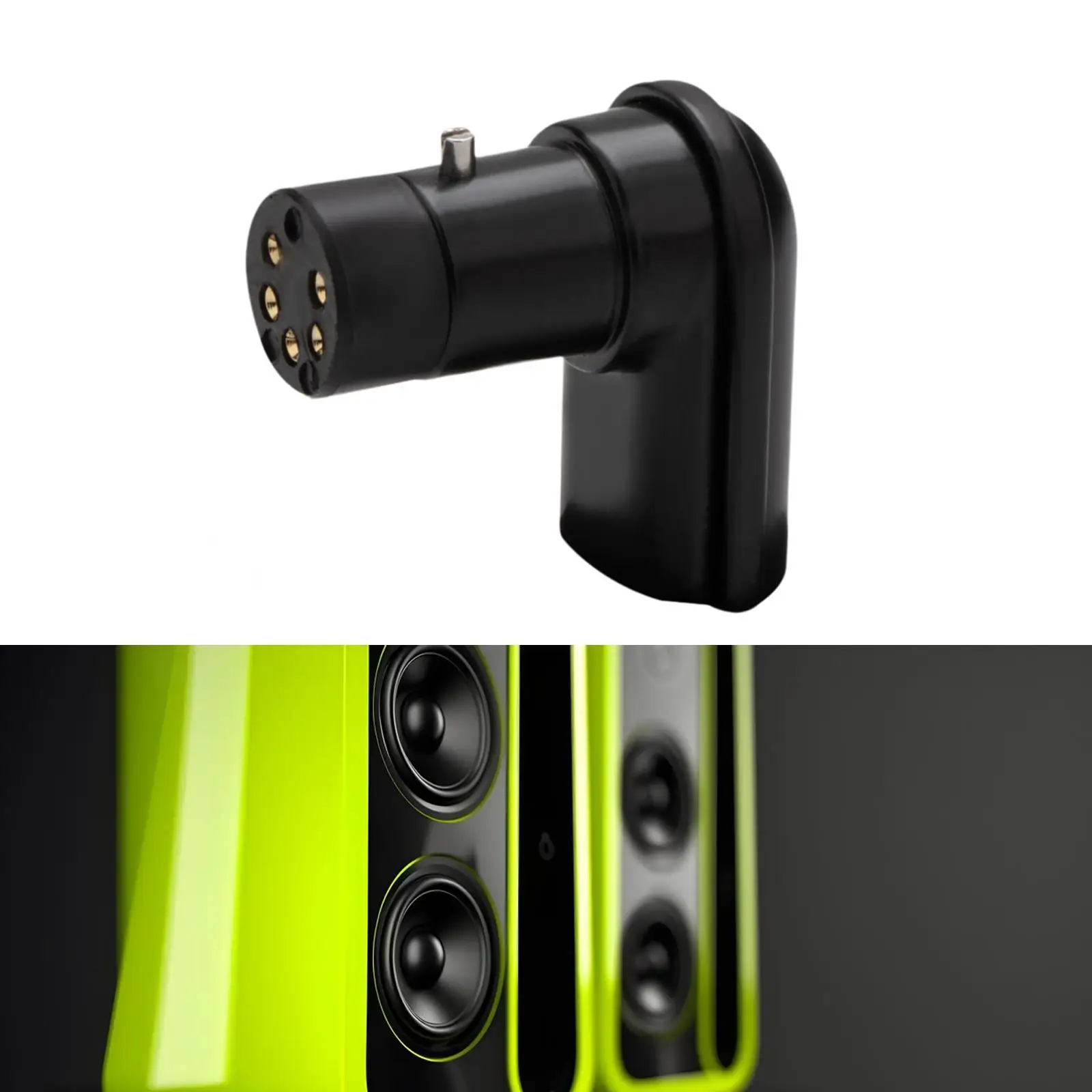 Кабель Tonearm 5-контактный гнездовой разъем Sme под прямым углом для проигрывателей