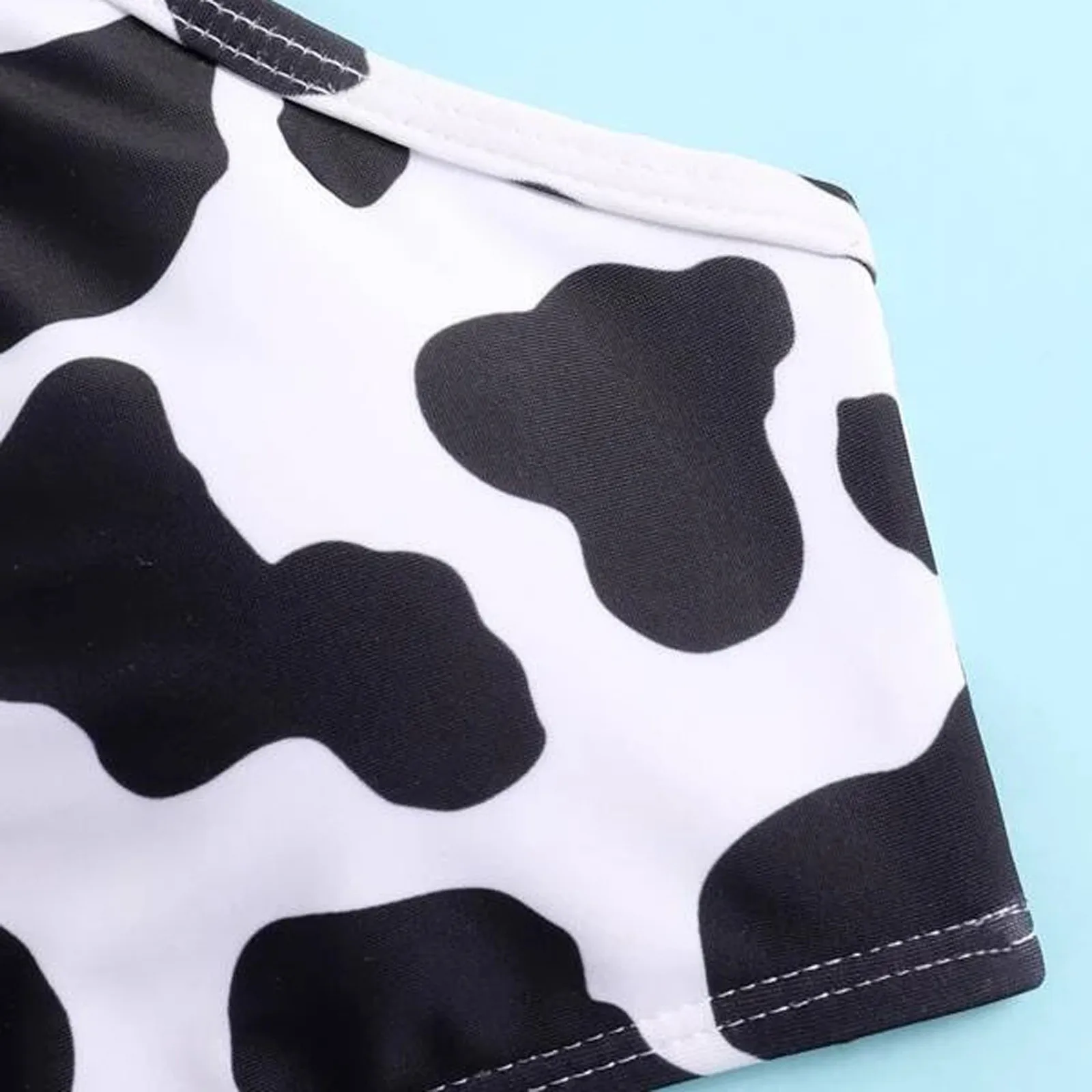 Детские летние купальники для девочек милый пляжный купальник с коровьим