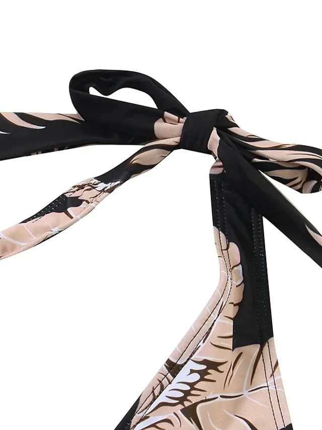 Купальник с принтом европейский и американский сексуальный разрезом вырезом