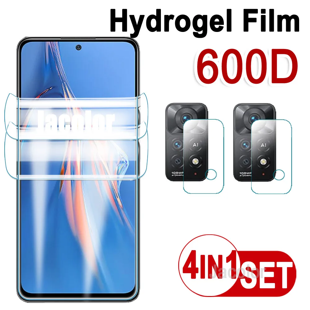 4-в-1 гелевая Защита экрана для Xiaomi Redmi Note 11E 11 11T 11S Pro 5G 4G Гидрогелевая пленка E T S Note11E