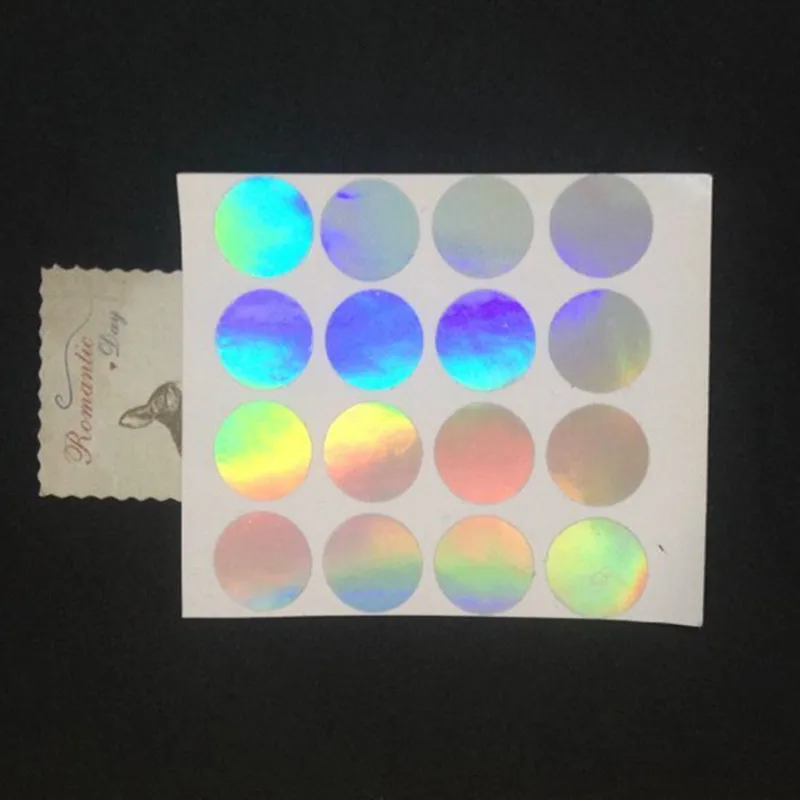 Wholesale Blank Label Sticker Laser  Hologram Stickers Size 1.5 Cm 3000 PCS Free Shipping