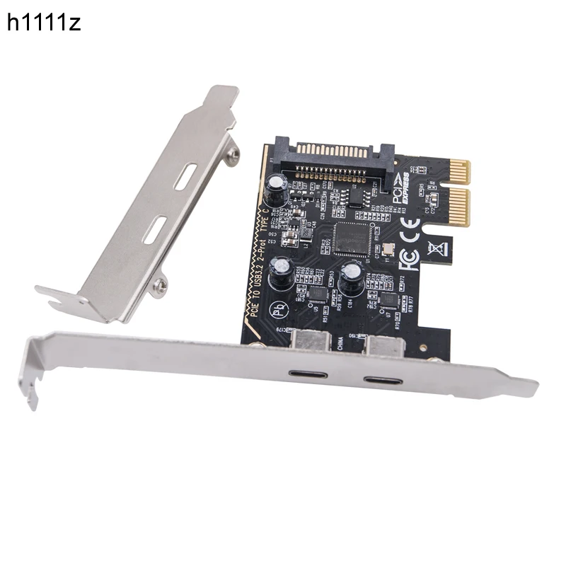 Фото Плата расширения PCI Express X1 на 2 порта USB 3,2 GEN1 5 Гбит/с №1