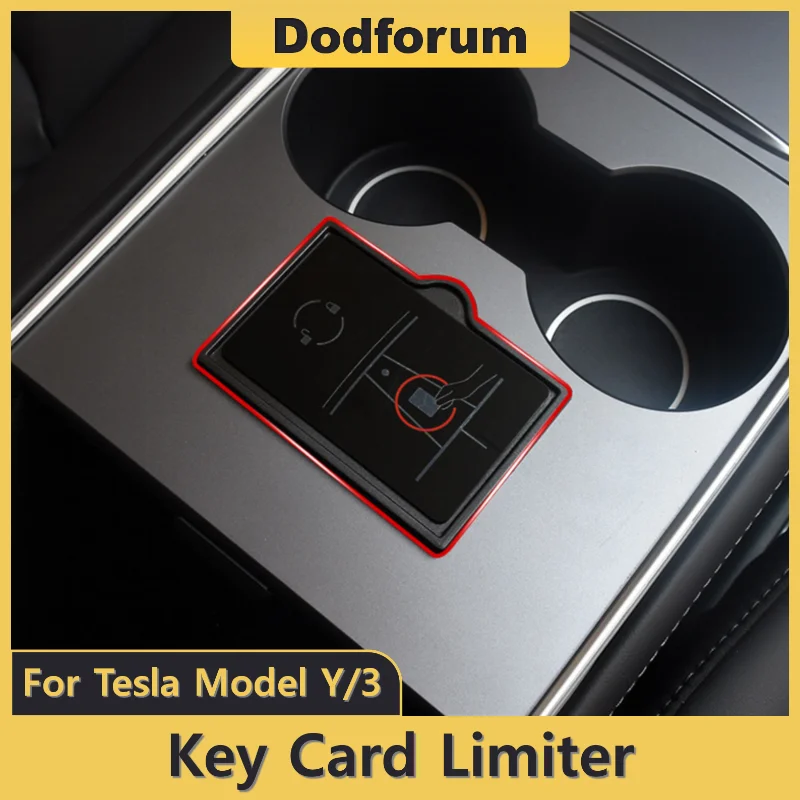 For Tesla Model 3 Model Y Car Key Card Limiter Induction Card Fixing Slot Interior Modification ABS Material Auto Accessoires