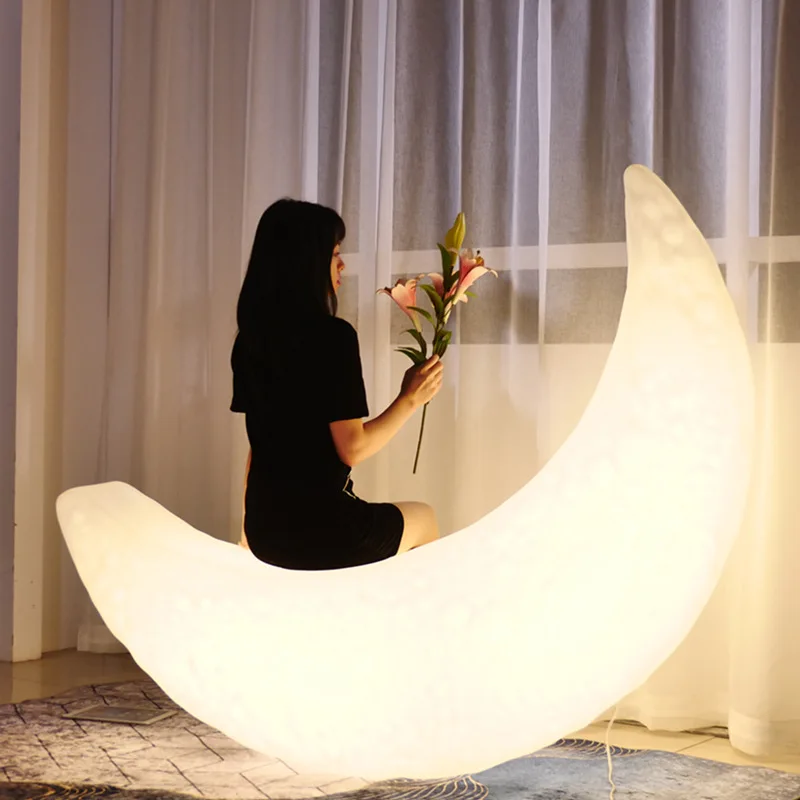 Уличная Светодиодная лампа в виде Луны для двора украшение кемпинга спальни