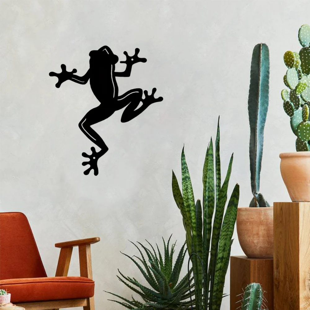 Элегантный Металлический Настенный Декор В Форме Лягушки — Стильное