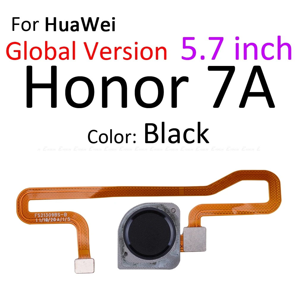 Фото Разъем для сканера отпечатков пальцев для Huawei Honor Play 7X 7C 7A Pro, сенсорный датчик ID, кнопка «Домой», гибкий кабель для подключения №3