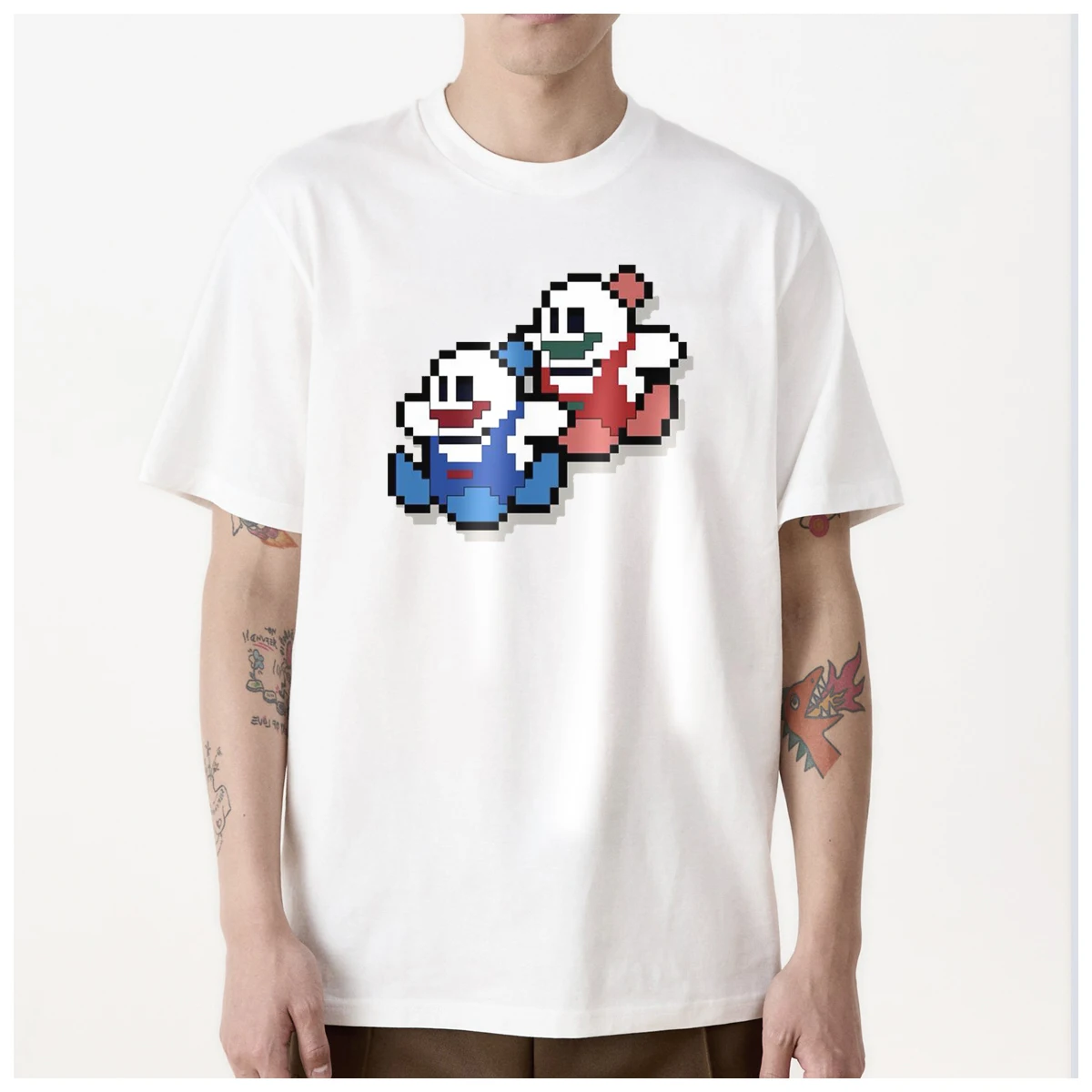 Футболка Мужская/женская с принтом снега и мороженого из 100% хлопка