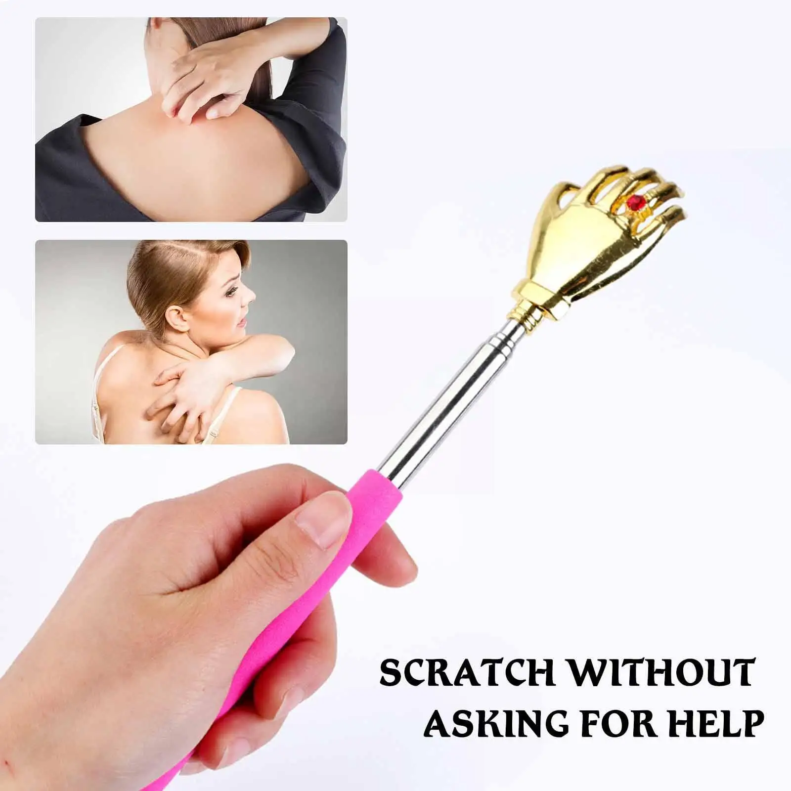 

1pcs Back Scratcher Massager Kit Telescopic Scraper Relax Care Anti-itch Scraper Massage Backscratcher Products Claw A2i8