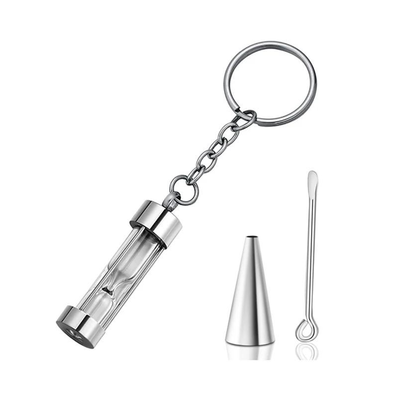 

Dropshopping Stainless Steel Hourglass Ashes Necklace Urn Keychains Family Memorial Keepsake Cremation Jewelry with Fill Kit