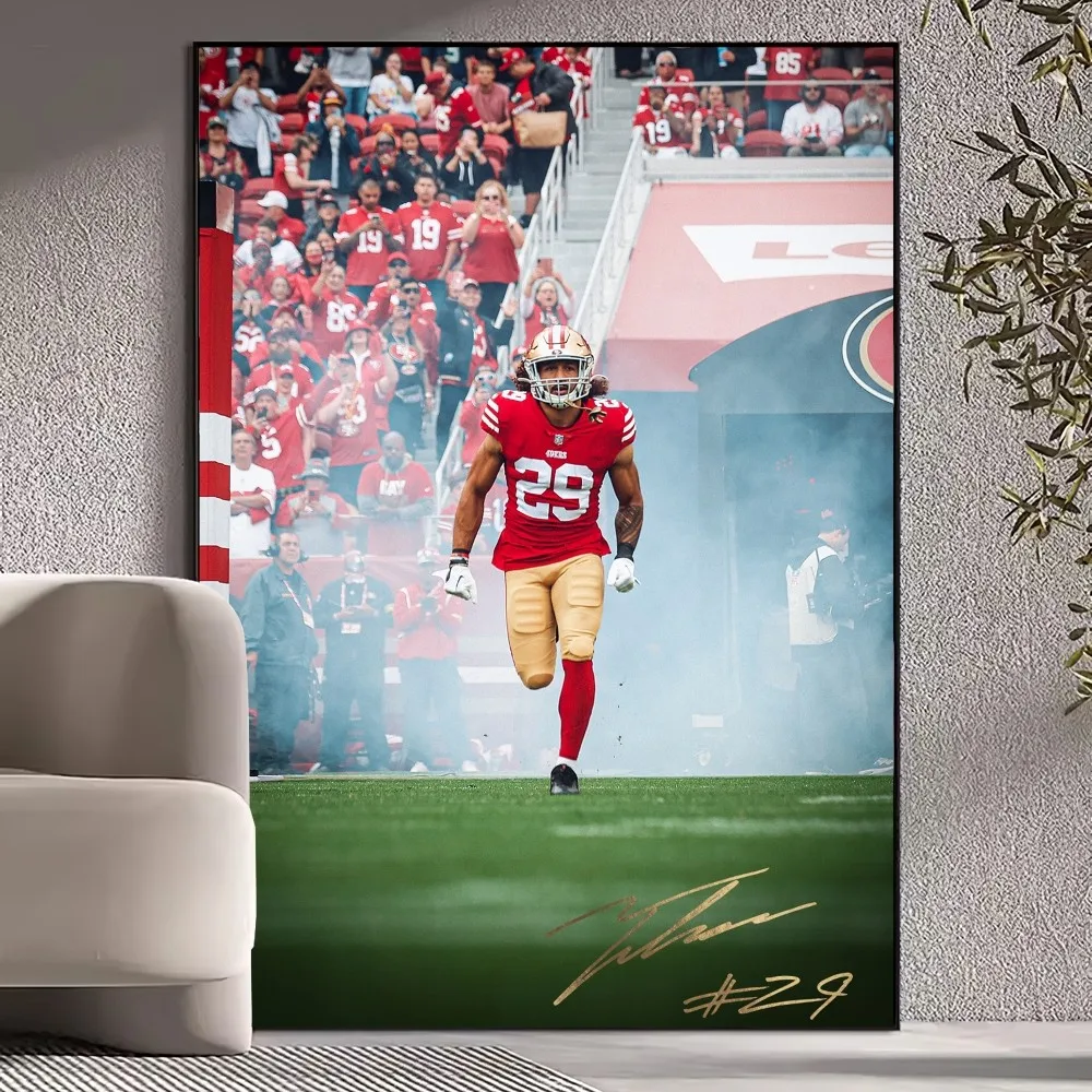 Сан-Франциско 4-49ers NFLS Постер принты настенные картины гостиная украшение для