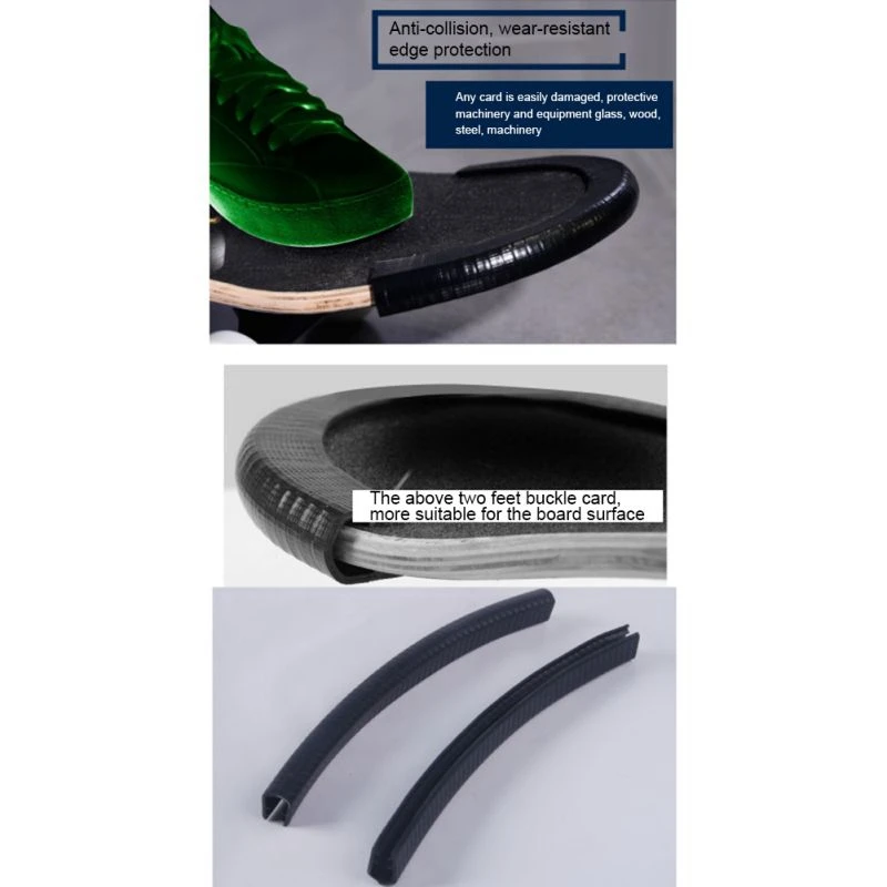 Двойной Наклонный скейтборд ребристая Противоударная полоса пластиковая рельсы