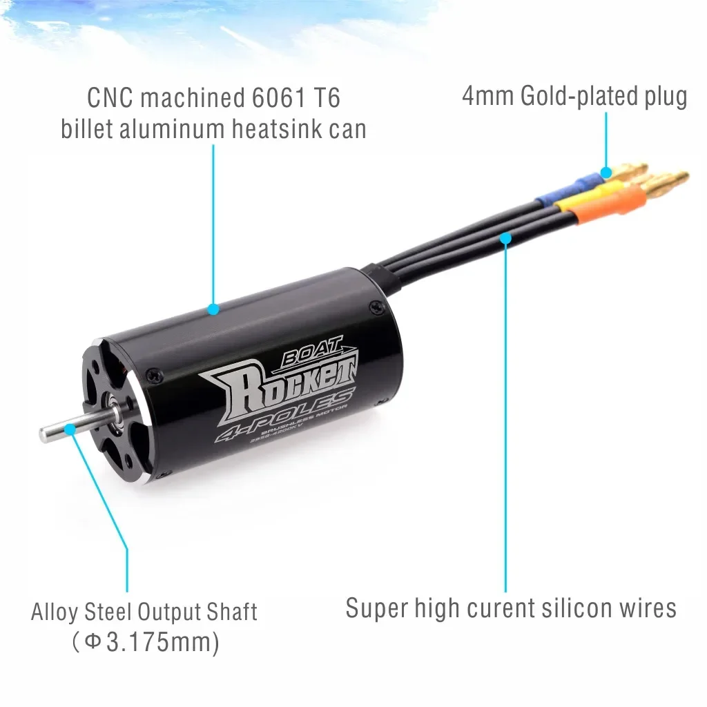 Surpass Hobby Rocket 2958 3380KV 4480KV 3 175 вал водонепроницаемый бесщеточный двигатель для
