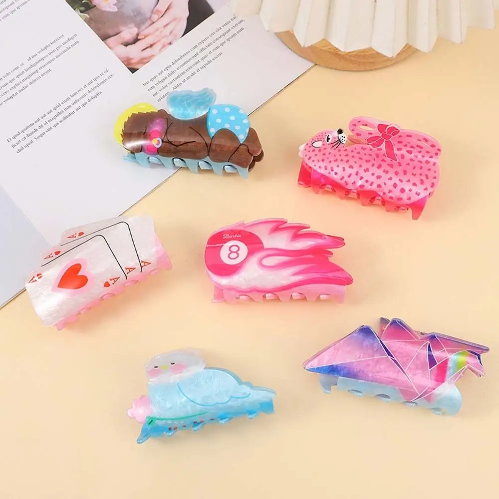 Креативный леопардовый коготь для волос бумажные журавли ангел птица акула