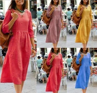 autumn and winter new large size loose dress