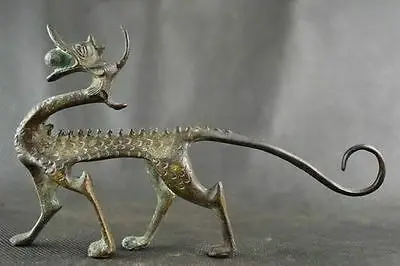 

Collectables! Dynasty Old Chinese Bronze Dragon Statue