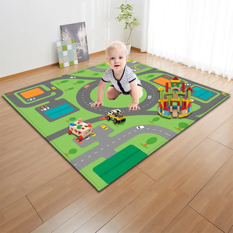

Baby Mat Children Flannel Carpet Non-slip Children's Carpet Living Room Bedroom Alphanumeric Learning Game Carpet Mat