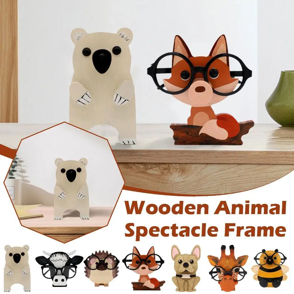 

Модный деревянный держатель для очков, зеркальный дисплей для очков, подставка для солнцезащитных очков, Настольный Декор для дома и офиса