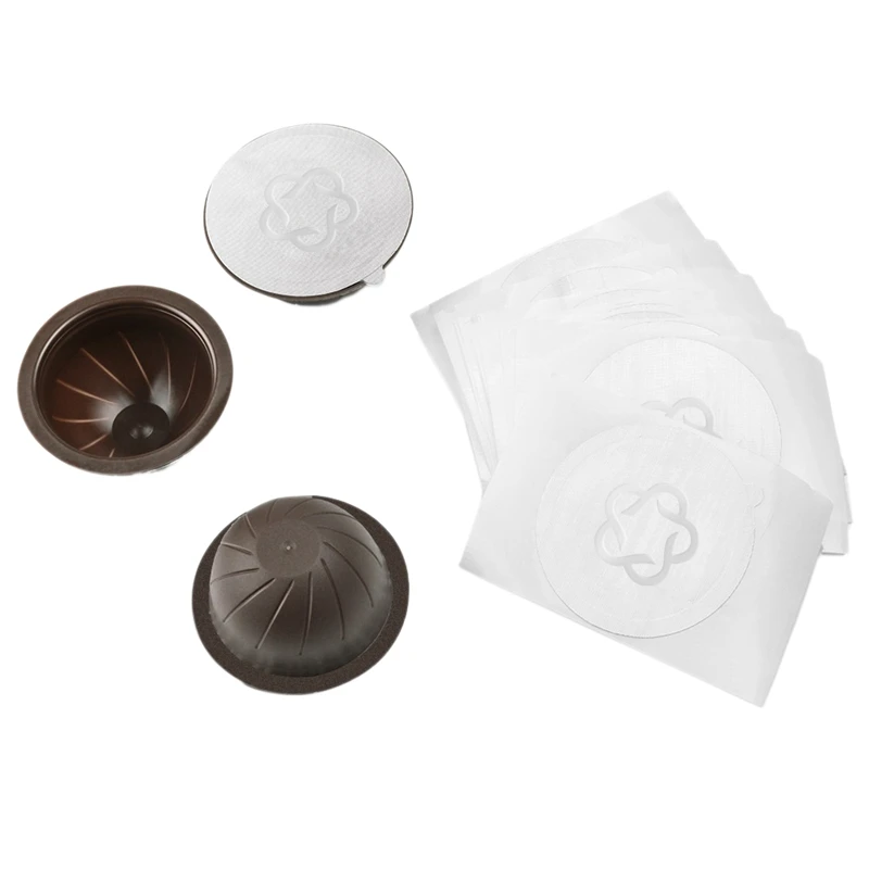 

63 Pcs Espresso Aluminum Foils Seals Coffee Capsule Set Compatible For Nespresso Vertuolineo Plus Capsule Pods