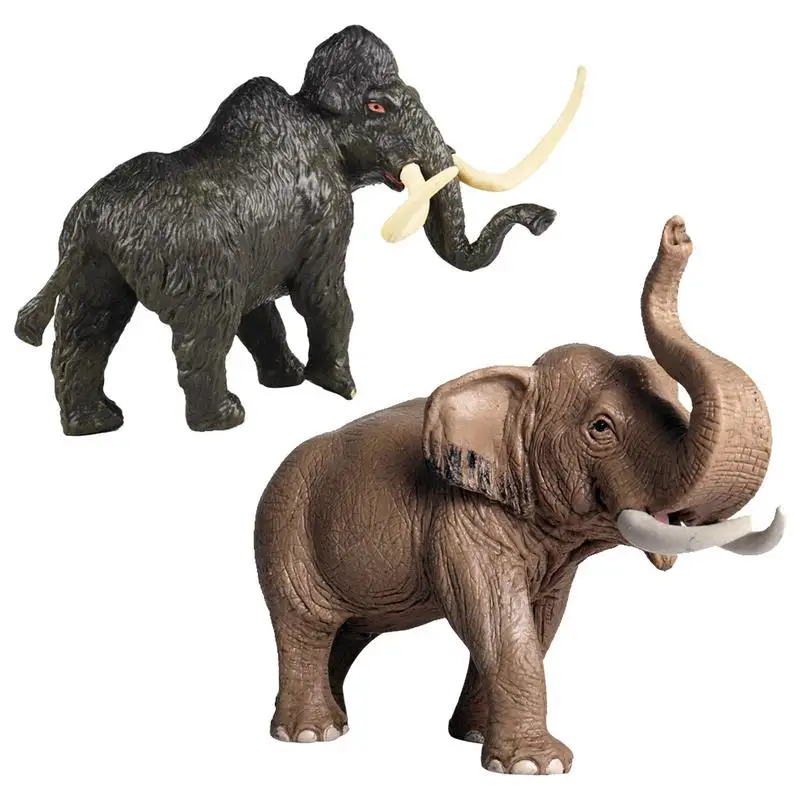 

New Realistic Farm Poultry Solid Simulation Elephant Figurines ABS Action Figures Model Collection Educational Toys For Children