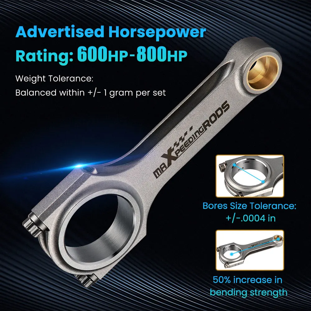 Кованые стальные шатуны 4340 EN24 для Lotus Eleven 2ZZGE 2ZZ-GE 1.8L Toyota Corolla T-Sport Bellie плюшевый